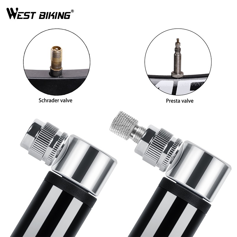 Bơm xe đạp Mini WEST BIKING 120PSI
