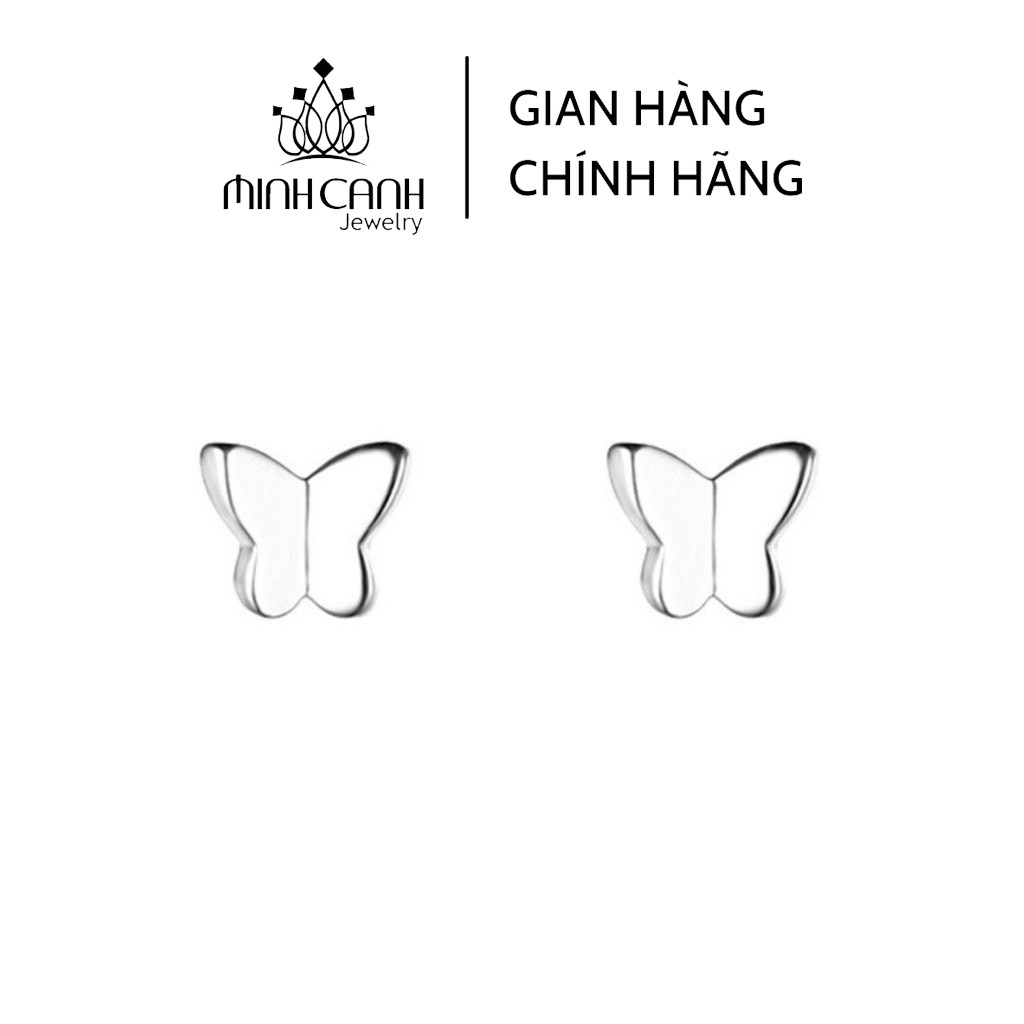 Bông Tai Bạc Nụ Hình Cánh Bướm - Minh Canh Jewelry