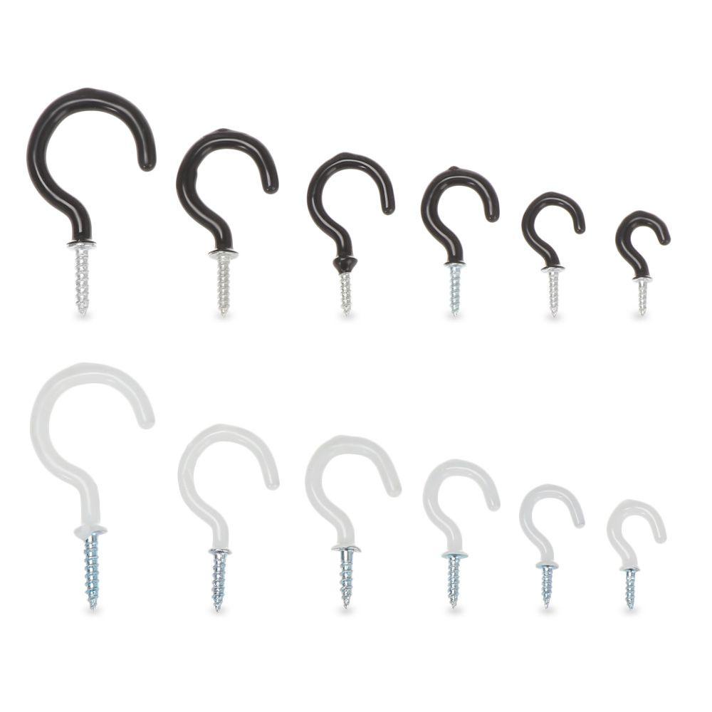 Set 25 Móc Treo Cốc Bằng Nhựa Mạ Màu Vàng Kèm Ốc Vít