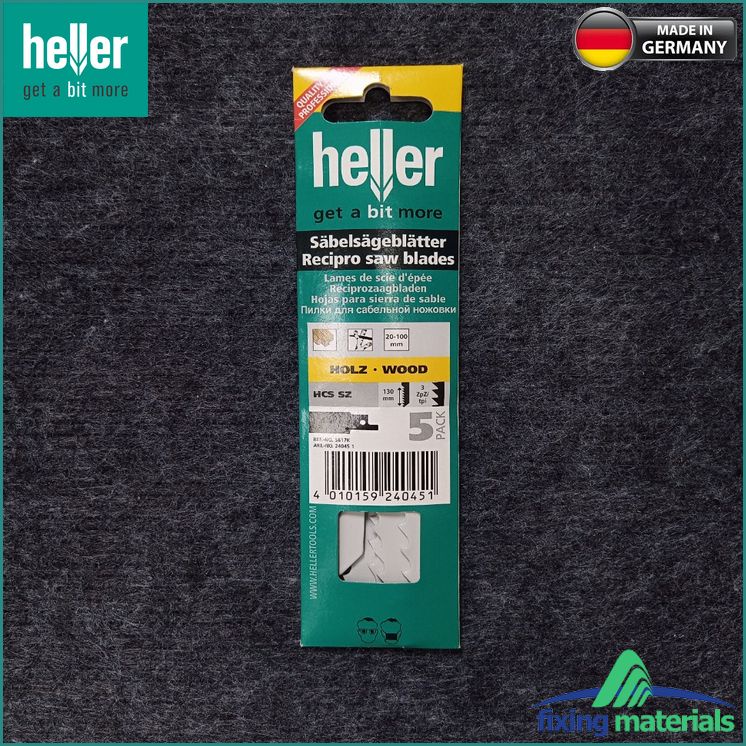 S617K-Lưỡi cưa kiếm HELLER HCS SZ 24045 1, Răng dài 130mm (Cắt cành cây, gỗ )