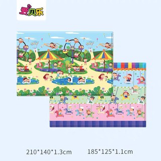 <FREE SHIP>KT 1m25x1m85 Thảm 100% Silicone Baby Care dòng Luxury hình Funny Land
