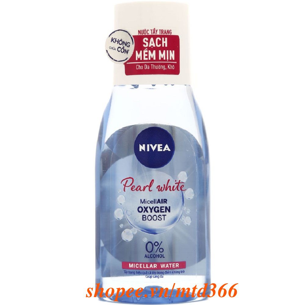 Nước Tẩy Trang (Hồng) 125ml Cho Da Thường Và Da Khô Nivea Extra Bright Make Up Clear Cleansing Water