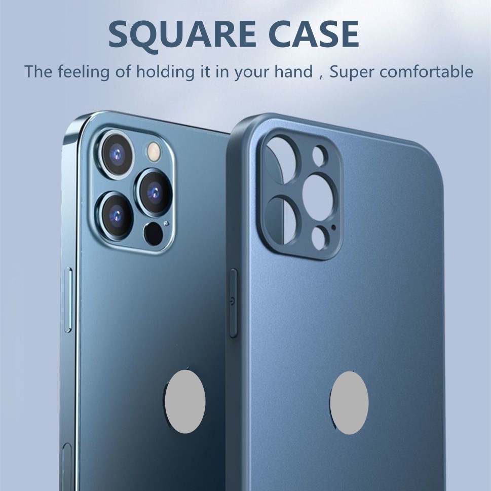 Ốp Điện Thoại Kính Cường Lực Cứng Nhám Sang Trọng Cho iPhone 13 12 11 Pro Max XS Max XR X 12Pro 13 Pro Max