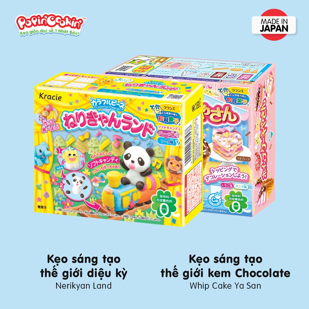 Combo 2 hộp kẹo Popin Cookin đồ chơi sáng tạo ăn được: Diệu Kỳ + 1 hộp kẹo tự chọn chính hãng