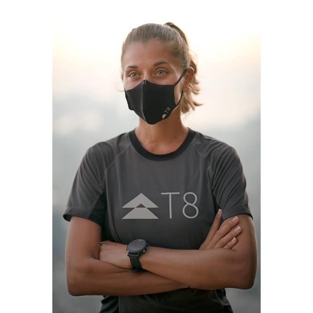 Khẩu trang chạy bộ T8 Running Mask Max O2 ( pack 2 chiếc) chính hãng