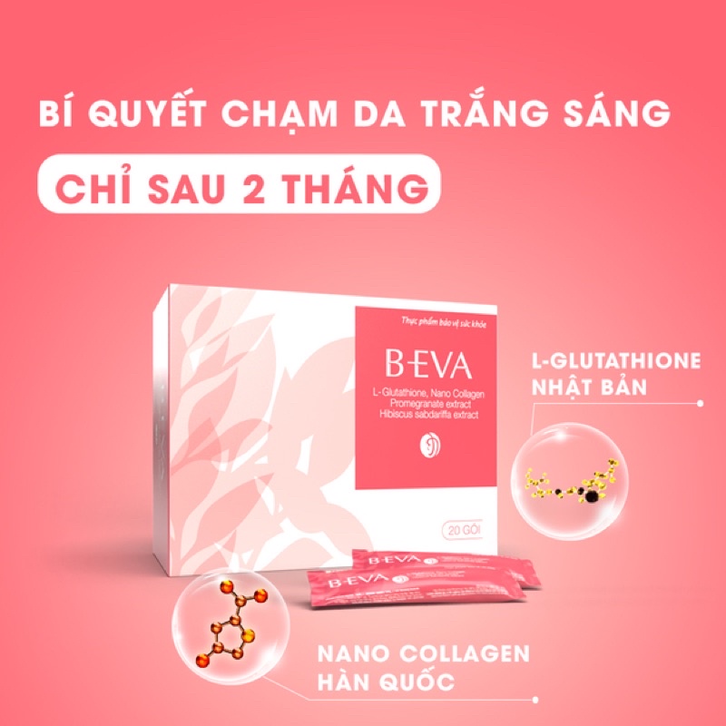 B-Eva viên uống làm trắng da từ sâu bên trong 20 gói [BEVA]