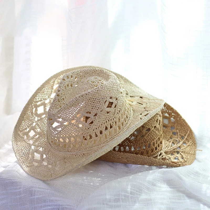Mũ Vành Rộng Có Dây Bện Phong Cách Phương Tây Cho Chụp Hình Đám Cưới