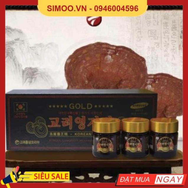 💥 ⚡ SẢN PHẨM CHÍNH HÃNG 💥 ⚡  Cao Linh Chi YoungJi Hộp Gỗ Đen HÀN QUỐC, Hộp 3 lọ* 120gr 💥 ⚡