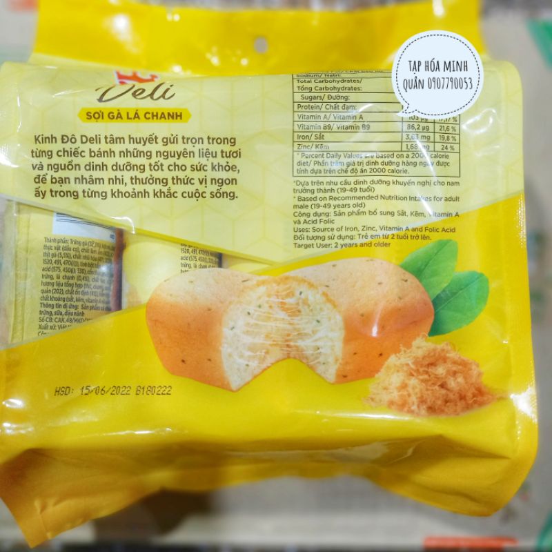 BÁNH KINH ĐÔ SỢI GÀ LÁ CHANH ( 5 gói x 17gr)