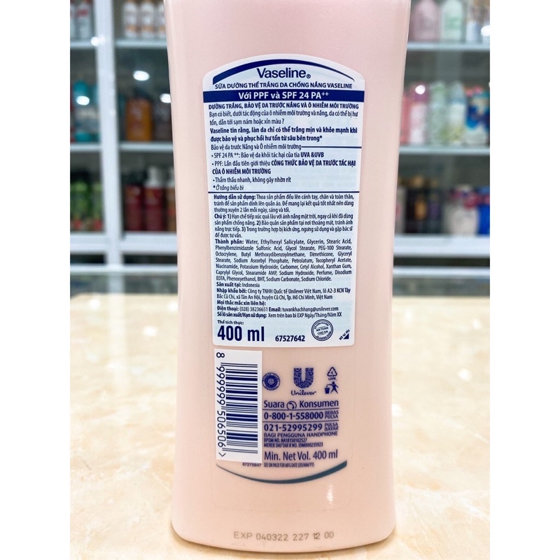 [Mẫu Mới] Dưỡng Thể VASELINE 350ml Đủ Mẫu