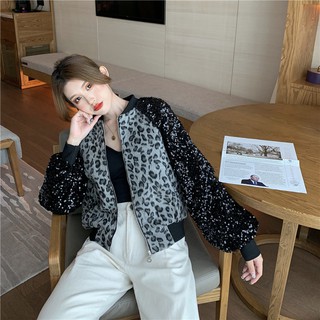 [ ORDER 10-15 NGÀY+ ẢNH THẬT] ÁO KHOÁC DA BEO DA BÁO PHỐI TAY KIM SA K37882