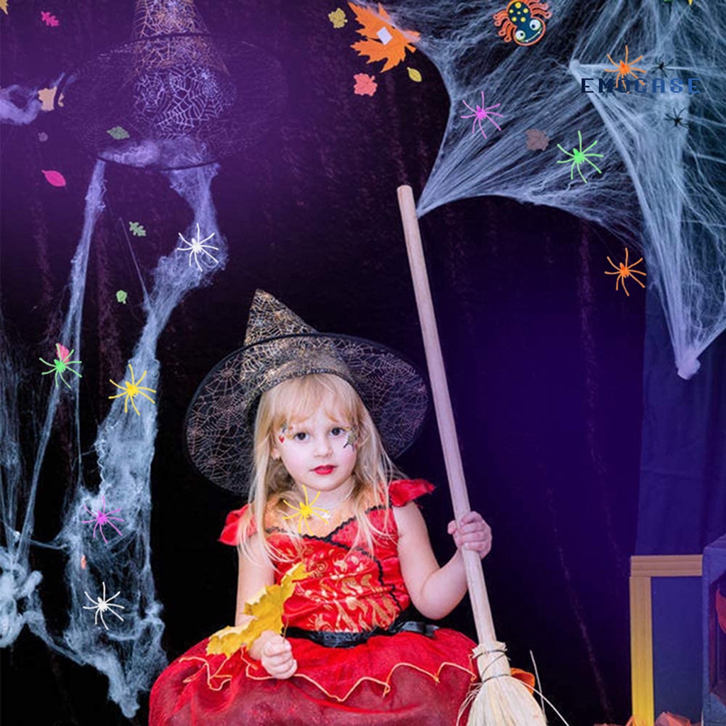 Set 30 Nhện Giả Bằng Nhựa Trang Trí Halloween