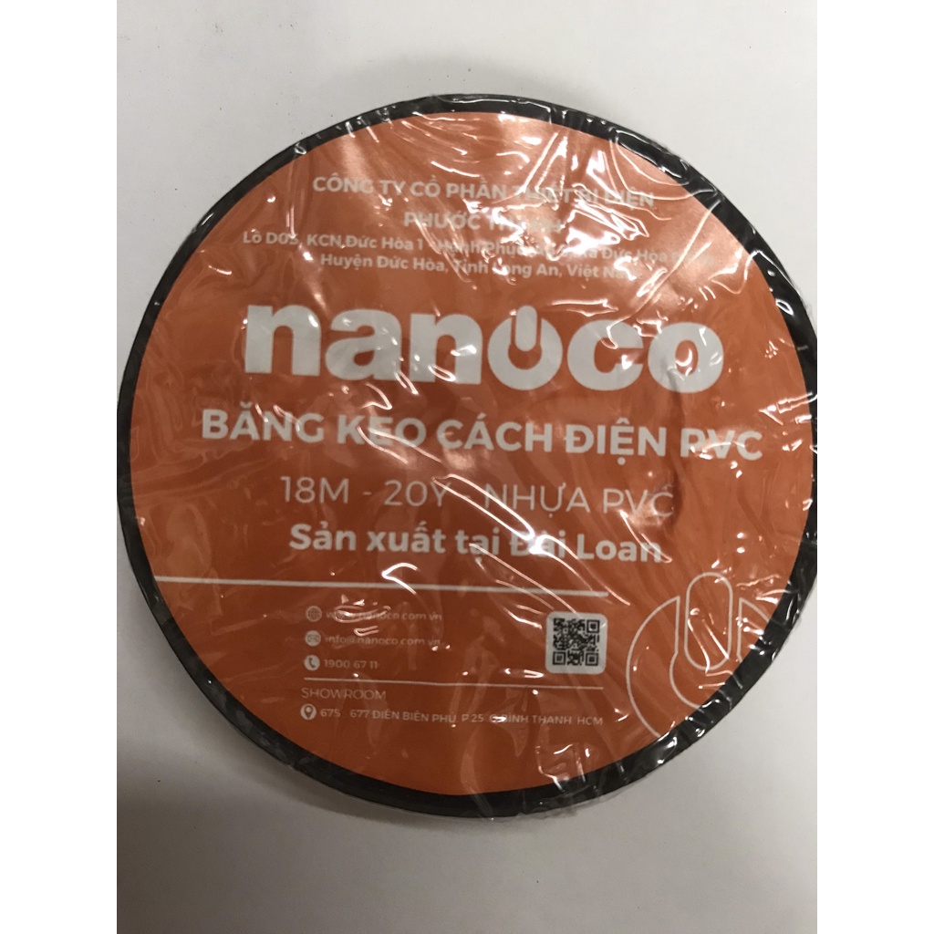 1 cuộn Băng keo quấn dây điện Nanoco  - Hàng loại 1