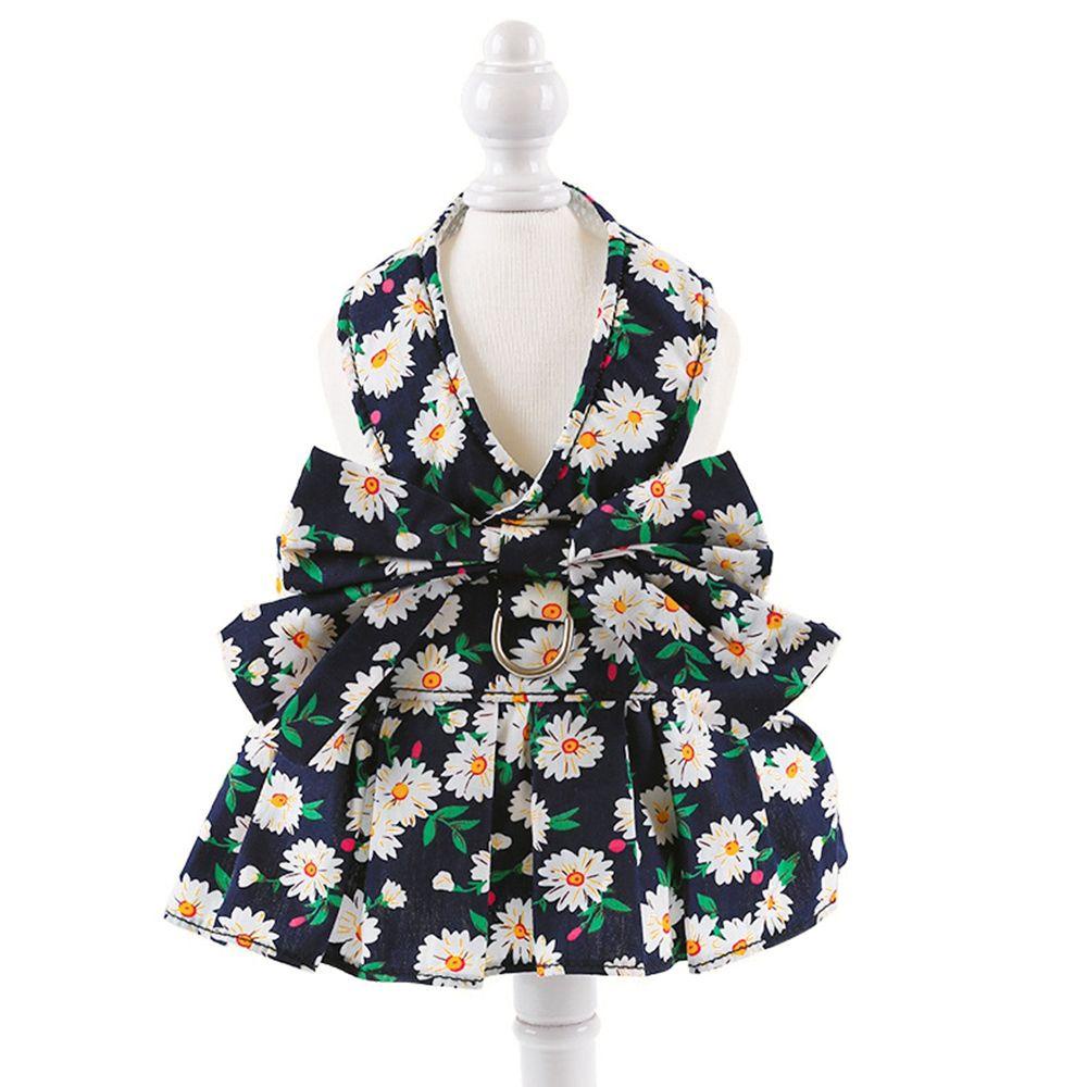 Vòng Đeo Cổ Chống Mài Mòn In Họa Tiết Caro / Hoa Dễ Thương Tùy Chỉnh Kèm Nơ Xinh Xắn Cho Cún Cưng