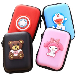 [FREESHIP + Sale 40%] Bao Đựng Tai Nghe/Cáp Sạc - Nhỏ Gọn Tiện Lợi - Chống mất/chống rối (Chọn màu, hình ngẫu nhiên)