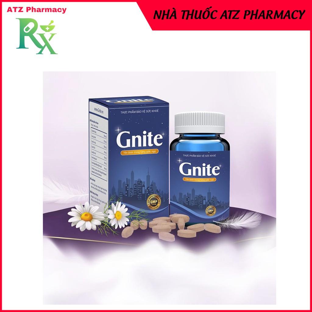 Viên Uống Gnite - Giúp giảm căng thẳng thần kinh & hỗ trợ ngủ ngon giấc hơn