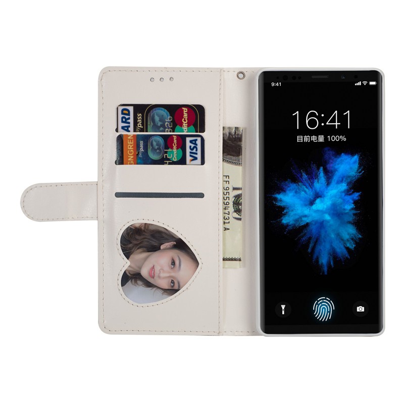 Bao da điện thoại kim tuyến nắp lật có ngăn ví khóa kéo cho Samsung Galaxy Note 9/ Note 8 | BigBuy360 - bigbuy360.vn