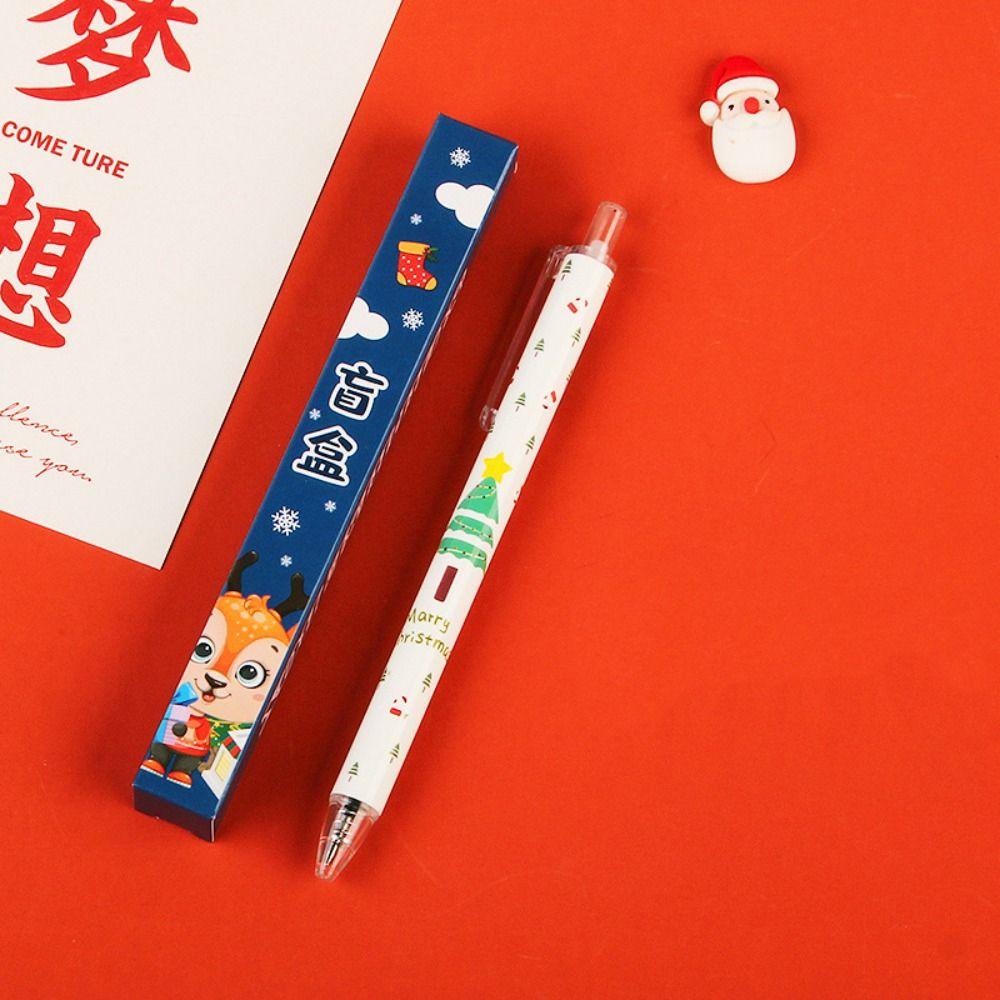 Hộp Bút Mực Đen Mực Đen Phong Cách Giáng Sinh Dành Cho Học Sinh
