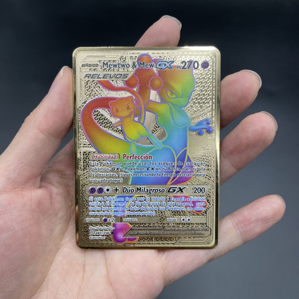 Set thẻ Pokemon Arceus Vmax YU GI OH 10000HP màu ánh vàng dành cho trẻ em