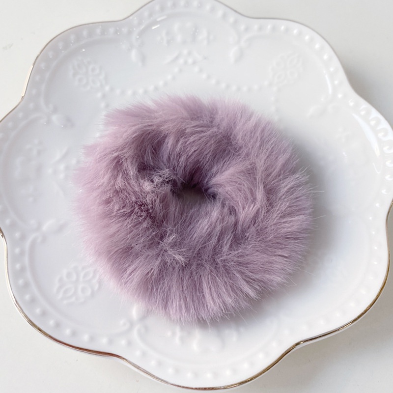 Dây Buộc Tóc Thiết kế Vải Lông Trơn, Dây Thun NOVSET Nhiều Mẫu Phong Cách Hàn Quốc Cho Nữ