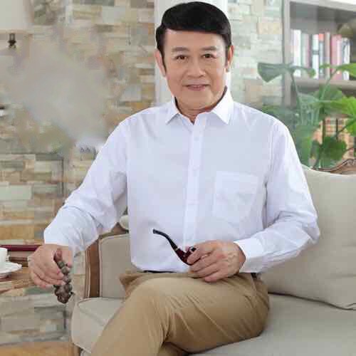 Áo Sơ Mi Nam Công Sở Trung tuổi.áo sơ mi trung tuổi Dài Tay Vải Cotton Trơn .Có Túi Ngực cao cấp