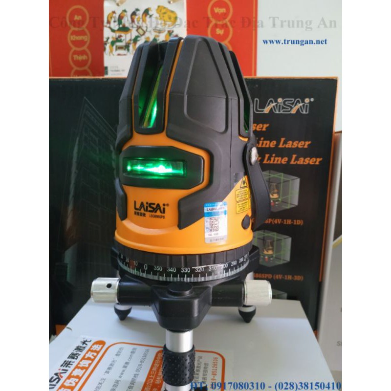 Máy cân bằng laser 5 tia xanh Laisai LSG686SPD