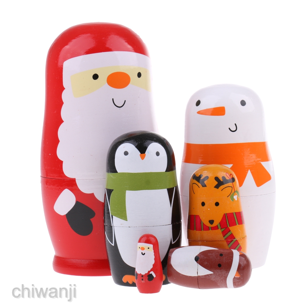 6 Búp Bê Nga Matryoshka Bằng Gỗ