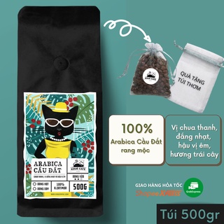 Cà phê pha máy, cafe pha phin Arabica Cầu Đất rang mộc nguyên chất từ Khuê Cà phê