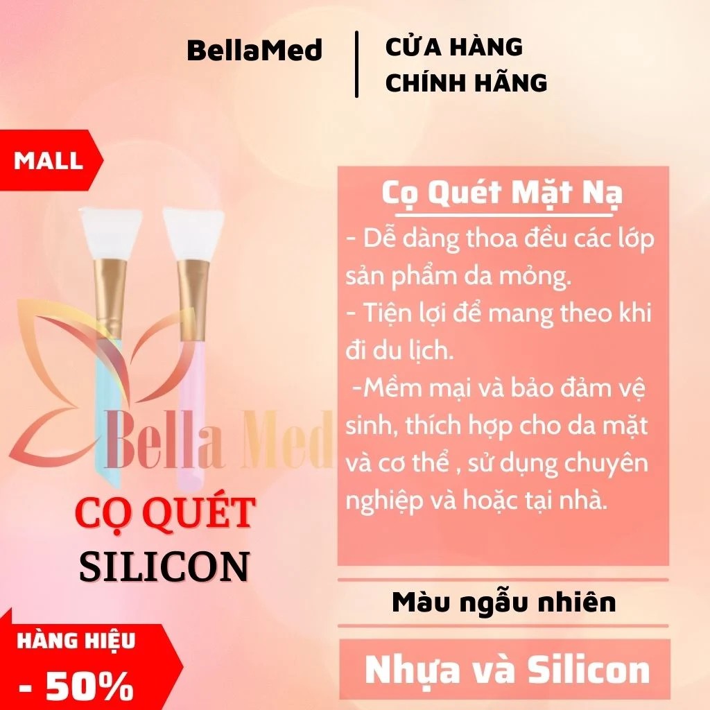 Cọ Sillicon Quét Mặt Nạ Trang Điểm Cao Cấp - Chổi Sillicon