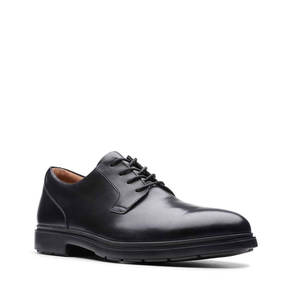 Giày Da Nam CLARKS Un Tailor Tie Hai Màu Đen và Nâu