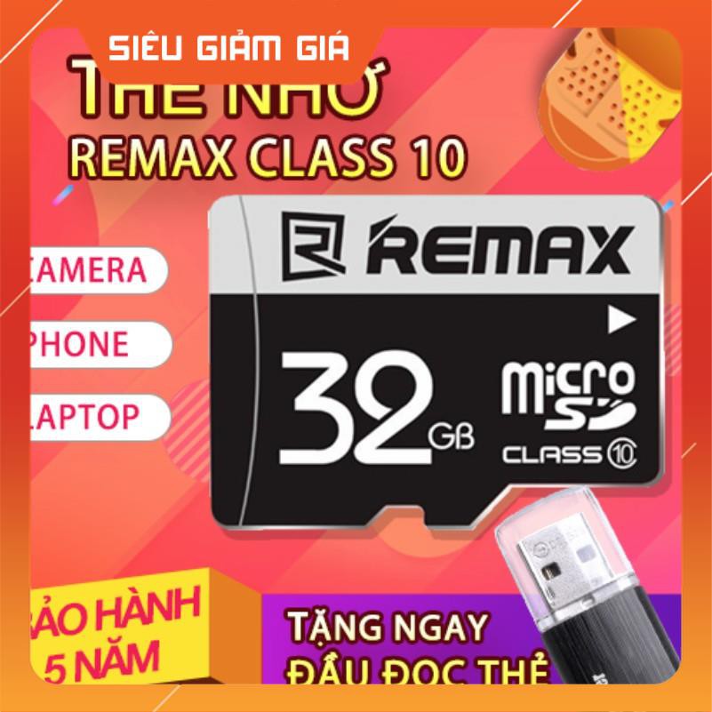 {Chính Hãng} Thẻ Nhớ Chính Hãng Remax 32G Class 10 NK - BH 05 Năm