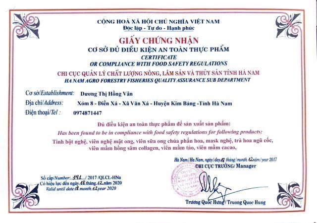 500gr TINH BỘT NGHỆ NGUYÊN CHẤT 100%