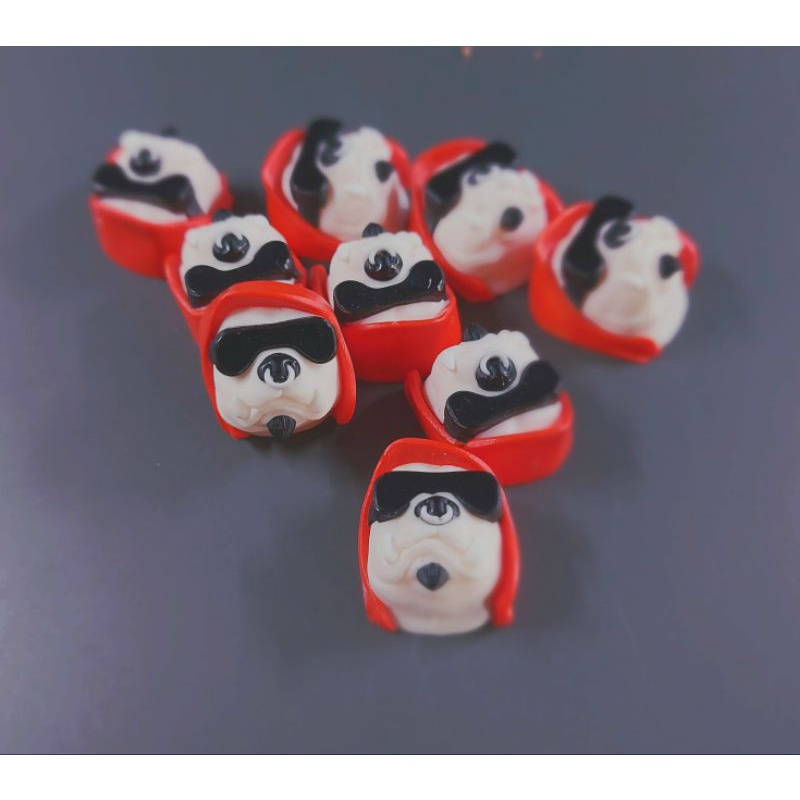Keycap resin G bull tone cam đen trang trí bàn phím cơ gaming