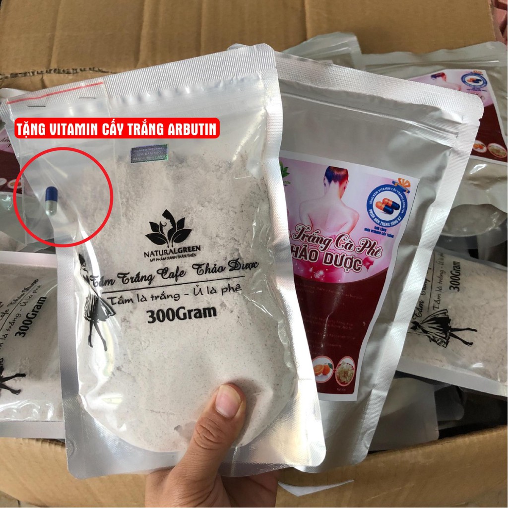 COMBO 1 GÓI TO Ủ TRẮNG CAFE (dùng cả face và body) . 300gr mới . | BigBuy360 - bigbuy360.vn