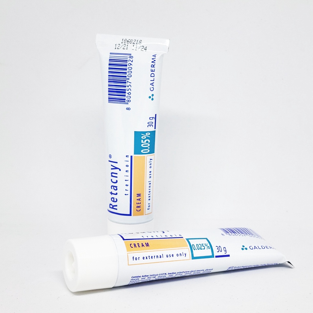 Tretinoin Retacnyl Cream 0,025%, 0.05% - Kem hỗ trợ giảm mụn trẻ hóa da