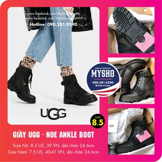Giày Ugg cổ cao size 8.5 màu đen - Hàng nhập USA - Noe Ankle Boot