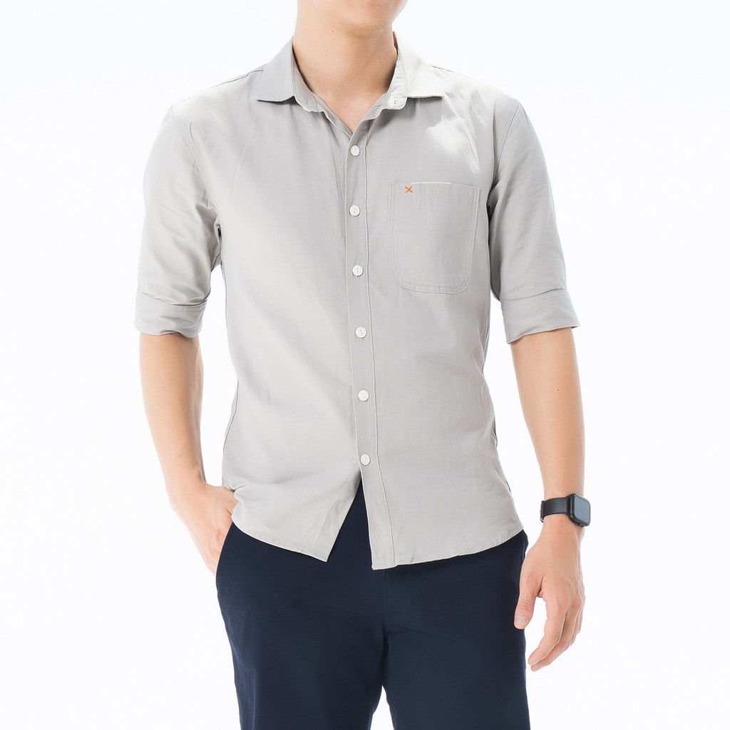 Áo Sơ Mi Nam Cộc Tay ROUGH Chất Kaki Siêu Nhẹ, Mềm Form Regular Trẻ Trung | BigBuy360 - bigbuy360.vn