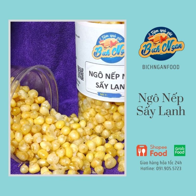 Ngô nếp tươi sấy lạnh  không thêm phụ gia