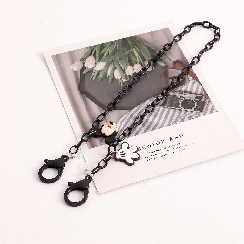 Dây Đeo Mắt Kính Màu Kẹo Hình Chuột Mickey Hoạt Hình Đáng Yêu Cho Trẻ Em