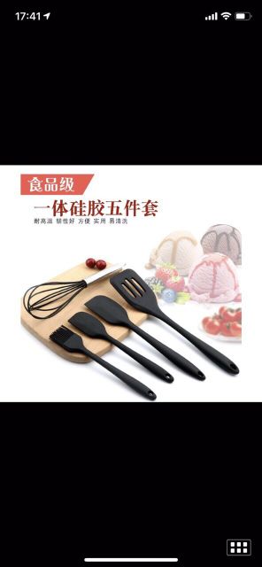 Set 5 dụng cụ làm bánh silicon siêu hot