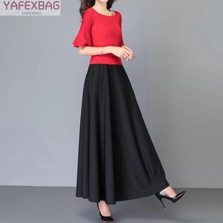 Chân váy dài lưng cao thanh lịch cho nữ