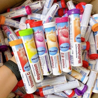 Viên sủi Mivolis bổ sung Vitamin C và các loại khác tăng sức đề kháng - 20 viên/ống | Đủ bill Đức | FREESHIP CHÍNH HÃNG