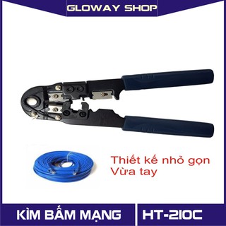 Kìm bấm dây mạng máy tính Rj45 HT - 210C - Thiết kế nhỏ gọn, Vừa tay!