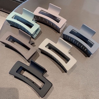 Kẹp Tóc Càng Cua Hình Vuông Lớn Màu Sắc Đơn Giản Phong Cách Hàn Quốc