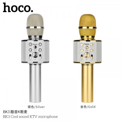 [Mã ELHACE giảm 4% đơn 300K] Mic hát Karaoke tích hợp Loa Bluetooth Hoco BK3