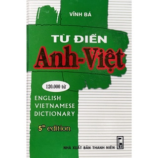 Sách - Từ Điển Anh Việt 120.000 từ - bìa cứng (Vĩnh Bá)