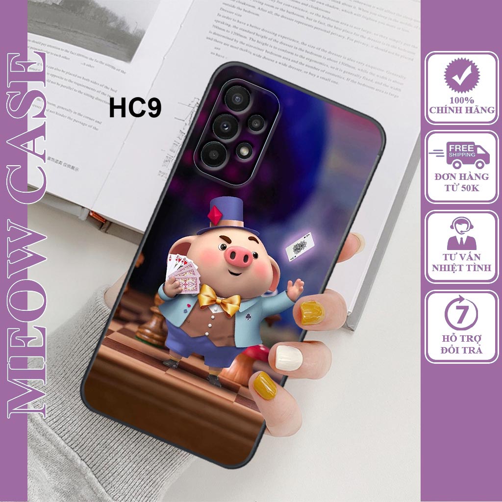 Ốp dẻo Samsung A13 4G, A23 4G, A33 5G, A53 5G, A73 5G in hình heo con dễ thương