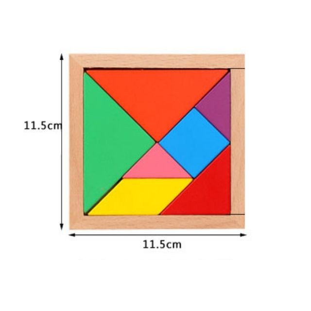 Đồ chơi xếp hình phát triển trí tuệ Montessori Tetris bằng gỗ