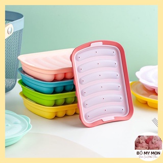 Khuân làm xúc xích cho bé, khuân ăn dặm, khuân silicon