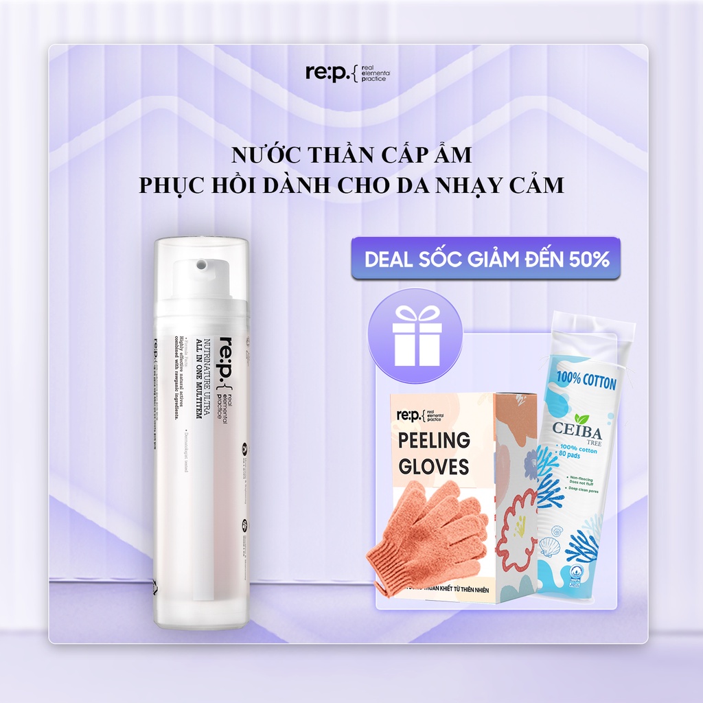Nước Thần Siêu Cấp Ẩm, Phục Hồi Da Nhạy Cảm RE:P Nutrinature Ultra All In One Multitem 100ml